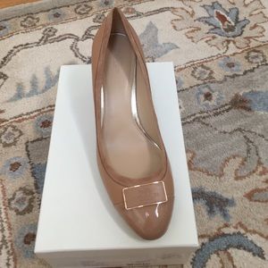 Heath SFT Lambskin Patent Coach Wedges Size 11 New without box.